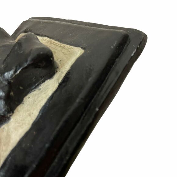 Scottie Dog Plaques Black Art Decor Wall Hanging 4.5" X 4" Set Of Three Vintage - Picture 7 of 13